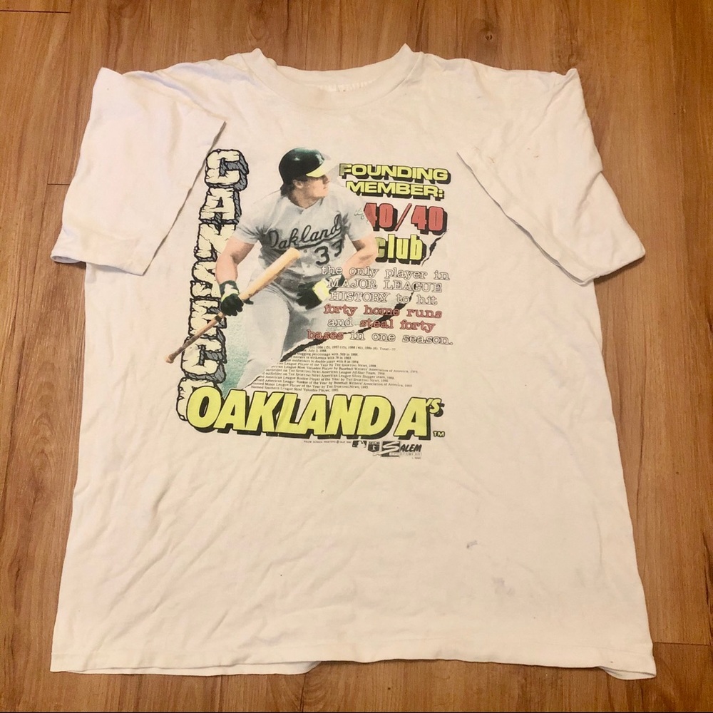 Vintage Jose Canseco Oakland Athletics 1990 shirt